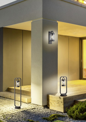 Lampa zewnętrzna stojąca Custyra Dl142404160 antracyt E27 - Trio