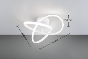 Lampa sufitowa Azelria Dl131-62101 biały matowy LED zintegrowany - RL