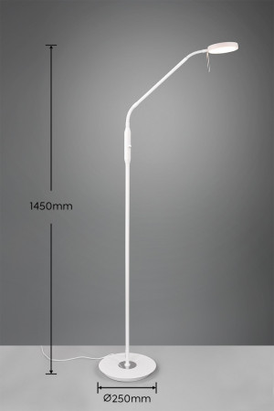 Lampa podłogowa Nemio Dl131423310 biały matowy LED zintegrowany - Trio