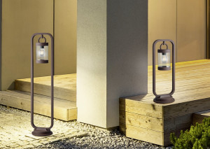 Lampa zewnętrzna stojąca Custyra Dl124504160 miedziany E27 - Trio