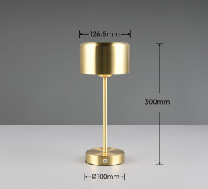 Lampa stołowa Karya Dl108-59151 mosiądz mat LED zintegrowany - RL