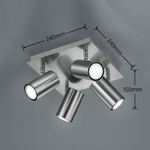 Reflektor Vantos Dl407802430 nikiel mat GU10 - Trio