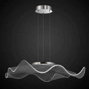 Lampa wisząca No.2 chrom, transparentny 50 cm - Altavola