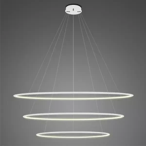 Lampa wisząca Ledowe Okręgi No.3 120 cm 163W 3000K IP44 biała Altavola Design