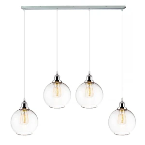 Żyrandol New York Loft transparentny +chrom 20 cm - Altavola