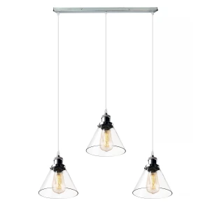 Żyrandol New York Loft chrom, transparentny 73 cm - Altavola