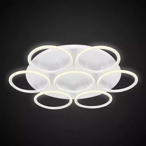 Plafon Ledowe Okręgi 7 out 86W 3000K IP44 biały Altavola Design