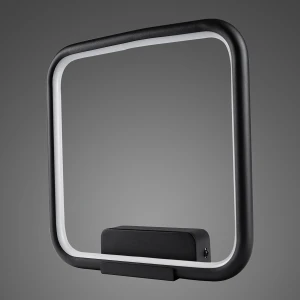 Kinkiet Ledowe Kwadraty No.1 15W 3000K IP44 czarny Altavola Design