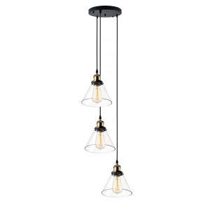 Żyrandol NY Loft No.1 CO3 40W mosiądz Altavola Design