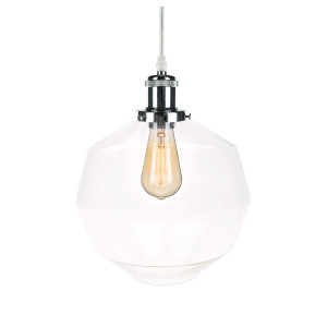 Lampa wisząca New York Loft chrom, transparentny 150 cm - Altavola
