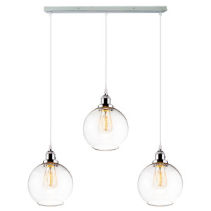 Żyrandol New York Loft chrom, transparentny 20 cm - Altavola