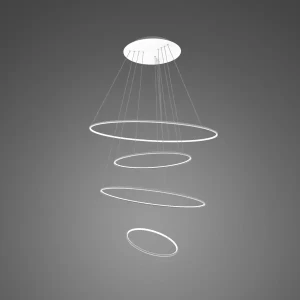 Lampa wisząca Ledowe Okręgi No.4 100 cm 4000K biała ściemnialna 106W Altavola Design