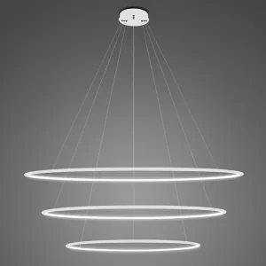 Lampa wisząca Ledowe Okręgi No.3 120 cm 4000K biała 113W Altavola Design