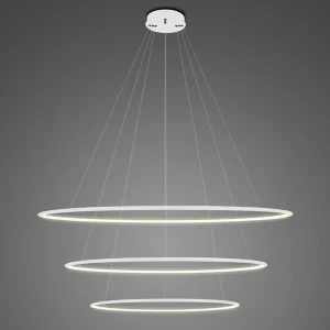 Lampa wisząca Ledowe Okręgi No.3 100 cm 3000K biała 91W Altavola Design