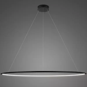 Lampa wisząca Ledowe Okręgi No.1 230 cm 4000K czarna 87W Altavola Design