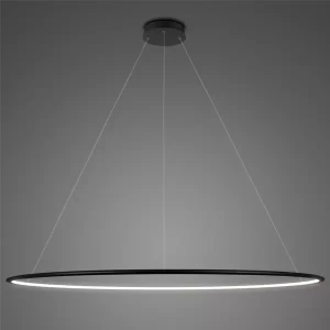 Lampa wisząca Ledowe Okręgi No.1 200 cm 4000K czarna 75W Altavola Design