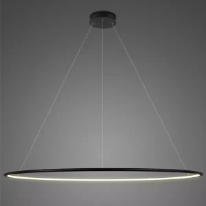 Lampa wisząca Ledowe Okręgi No.1 200 cm 3000K czarna 75W Altavola Design