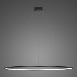 Lampa wisząca Ledowe Okręgi No.1 150 cm 3000K czarna 57W Altavola Design