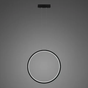 Lampa wisząca Ledowe Okręgi No.1 X 60 cm czarna 4000K 23W Altavola Design