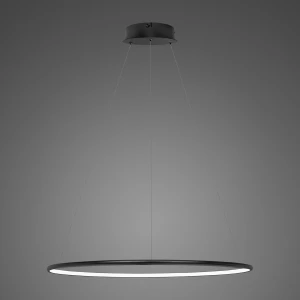 Lampa wisząca Ledowe Okręgi No.1 60 cm 3000K czarna 23W Altavola Design
