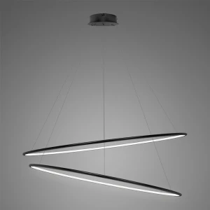 Lampa wisząca Ledowe Okręgi No.2 120 cm 4000K czarny ściemnialna 83W Altavola Design
