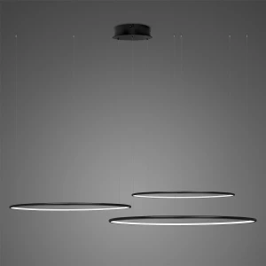 Lampa wisząca Ledowe Okręgi No.3 80 cm 4000K czarna 68W Altavola Design