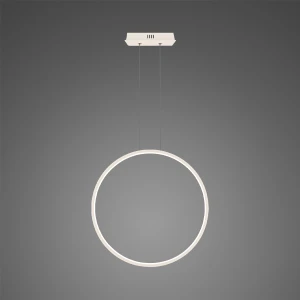 Lampa wisząca Ledowe Okręgi No.1 X 60 cm biała 4000K ściemnialne 23W Altavola Design