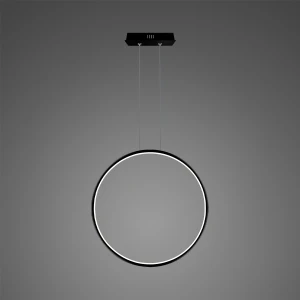 Lampa wisząca Ledowe Okręgi No.1 X 60 cm czarna 4000K ściemnialna 23W Altavola Design