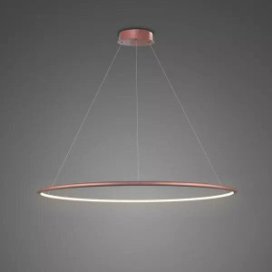 Lampa wisząca Ledowe Okręgi No.1 różowe złoto 80cm - Altavola