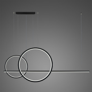 Lampa wisząca LINEA No.4 Φ60x40 cm czarna 4000K 57W Altavola Design