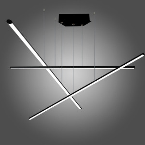 Lampa wisząca LINEA No.3PB 100 cm 3000K czarna 36W Altavola Design