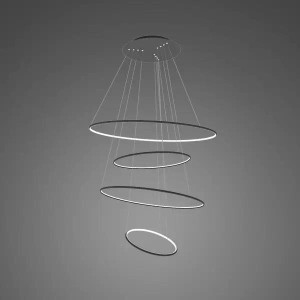 Lampa wisząca Ledowe Okręgi No.4 różowe złoto 100cm - Altavola