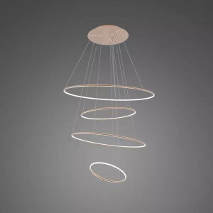 Lampa wisząca Ledowe Okręgi No.4 100 cm 3000K miedziana 106W Altavola Design
