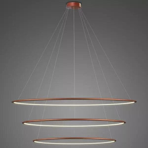 Lampa wisząca Ledowe Okręgi No.3 150 cm 3000K miedziana 139W Altavola Design