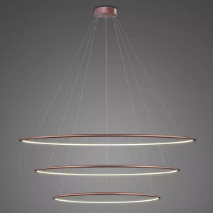 Lampa wisząca Ledowe Okręgi No.3 120 cm 3000K Różowe Złoto 113W Altavola Design
