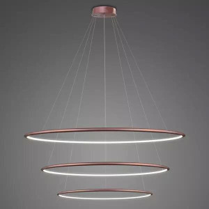 Lampa wisząca Ledowe Okręgi No.3 100 cm 4000K Różowe Złoto 91W Altavola Design