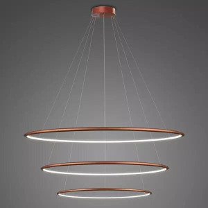 Lampa wisząca Ledowe Okręgi No.3 100 cm 4000K miedziana 91W Altavola Design
