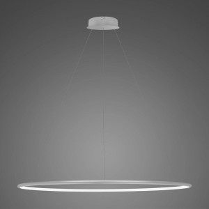 Lampa wisząca Ledowe Okręgi No.1 120 cm 3000K srebrna 45W Altavola Design