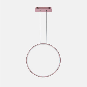 Lampa wisząca Ledowe Okręgi No.1 różowe złoto 60cm - Altavola