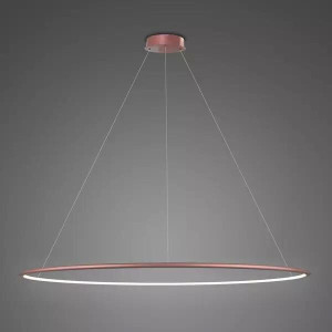 Lampa wisząca Ledowe Okręgi No.1 różowe złoto 150cm - Altavola