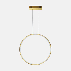 Lampa wisząca Ledowe Okręgi No.1 X 80 cm 3000K złota 30W Altavola Design