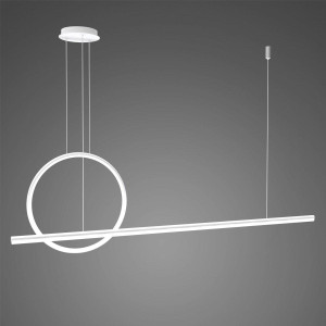 Lampa wisząca Linea No.2 40 cm biała 3000K ściemnialna 23W Altavola Design