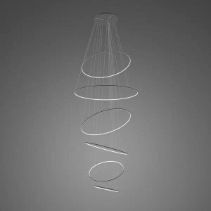 Lampa wisząca Ledowe Okręgi No.6 czarna 3000K 230W Altavola Design