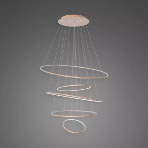 Lampa wisząca Ledowe Okręgi No.5 120 cm 4000K miedziana 151W Altavola Design