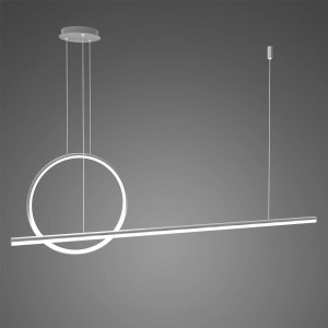 Lampa wisząca Linea No.2 40 cm 4000K srebrna ściemnialna 23W Altavola Design