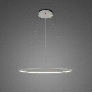 Lampa wisząca Ledowe Okręgi No.1 40 cm 4000K srebrna ściemnialna 15W Altavola Design