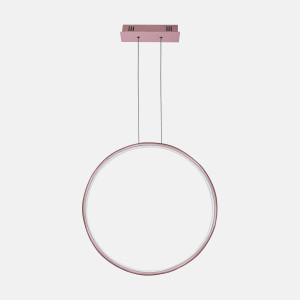 Lampa wisząca Ledowe Okręgi No.1 X 80 cm 3000K różowo złota 30W Altavola Design