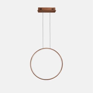 Lampa wisząca Ledowe Okręgi No.1 miedziany 40cm - Altavola