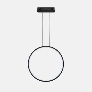 Lampa wisząca Ledowe Okręgi No.1 X 60 cm 4000K 32W czarna Altavola Design