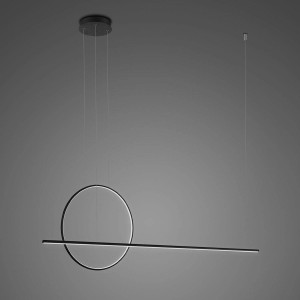 Lampa wisząca Linea No.2 120x40 cm czarna 4000K 30W Altavola Design